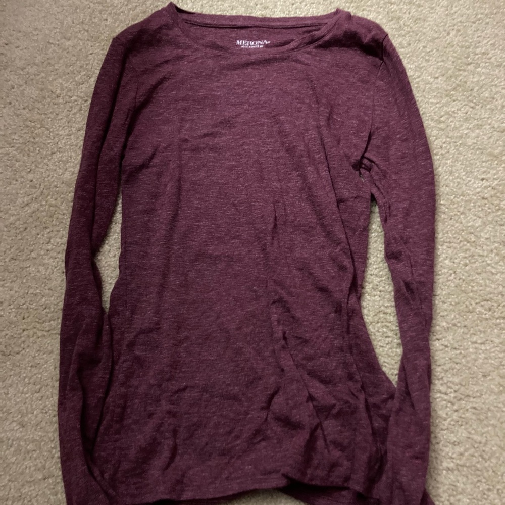 Merona long sleeve burgundy shirt size x small